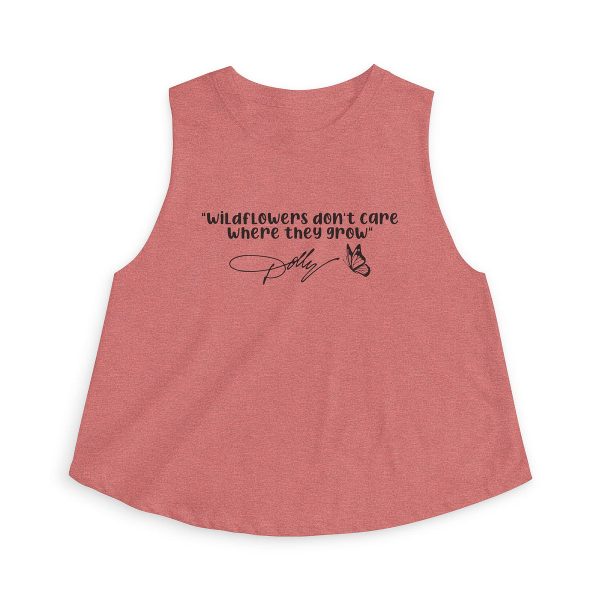 Wildflowers Don't Care Where They Grow - Cropped Tank Top