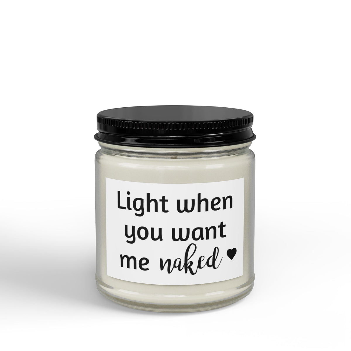 Scented Soy Candles with Black Lid, (4 and 9oz)