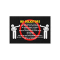 Outdoor Rug — Funny "No Solicitors" Doormat-Style Welcome Mat for Porch & Front Door