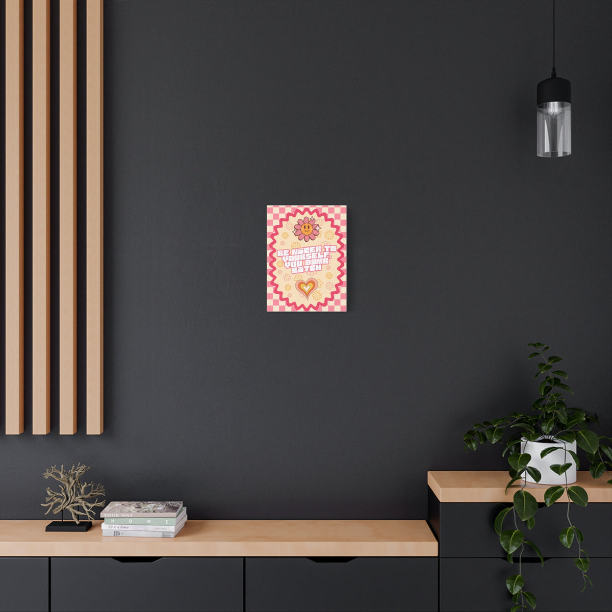 Be Nicer to Yourself - Groovy Canvas Wall Art