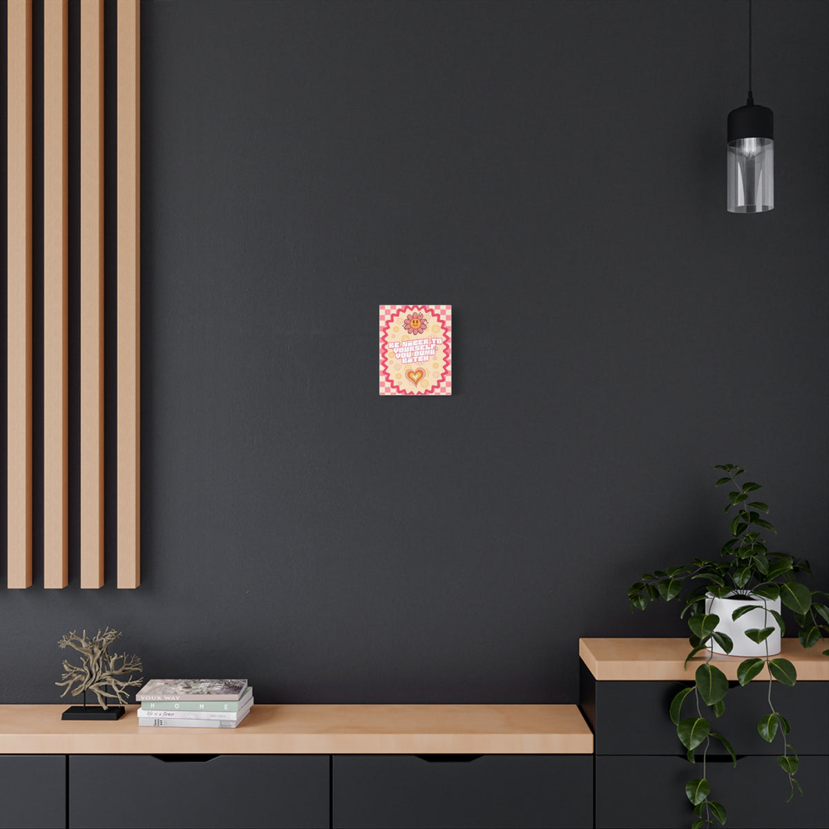 Be Nicer to Yourself - Groovy Canvas Wall Art