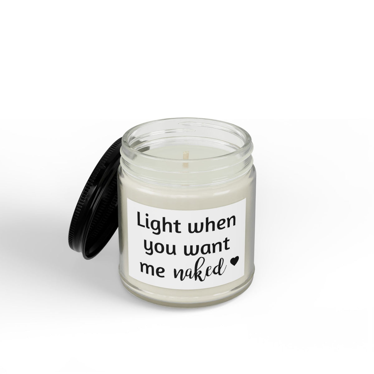 Scented Soy Candles with Black Lid, (4 and 9oz)