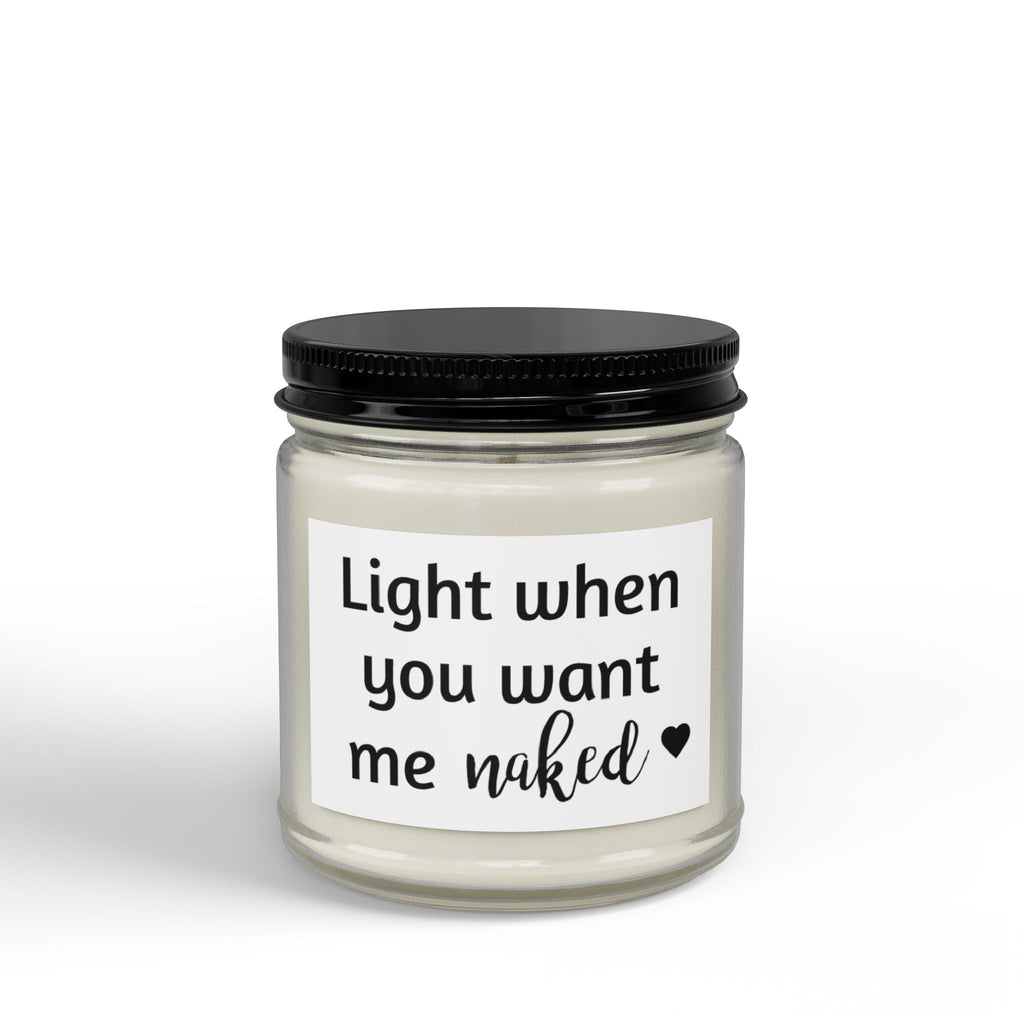 Scented Soy Candles with Black Lid, (4 and 9oz)