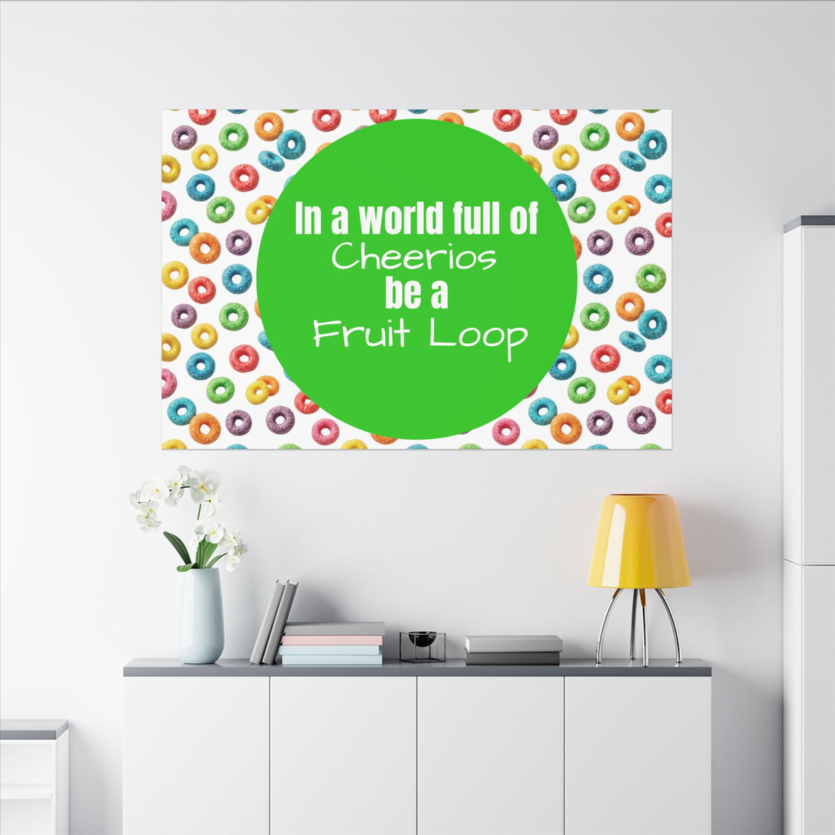 Be a Fruit Loop Canvas Wall Art