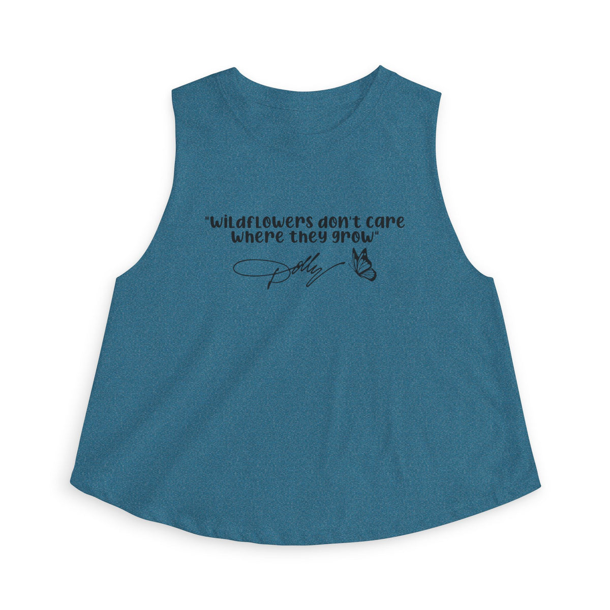 Wildflowers Don't Care Where They Grow - Cropped Tank Top