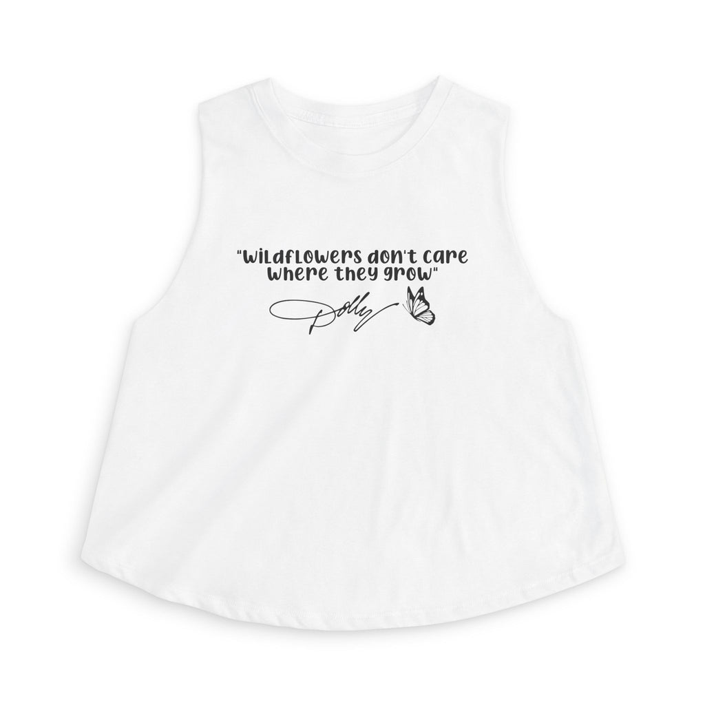Wildflowers Don't Care Where They Grow - Cropped Tank Top