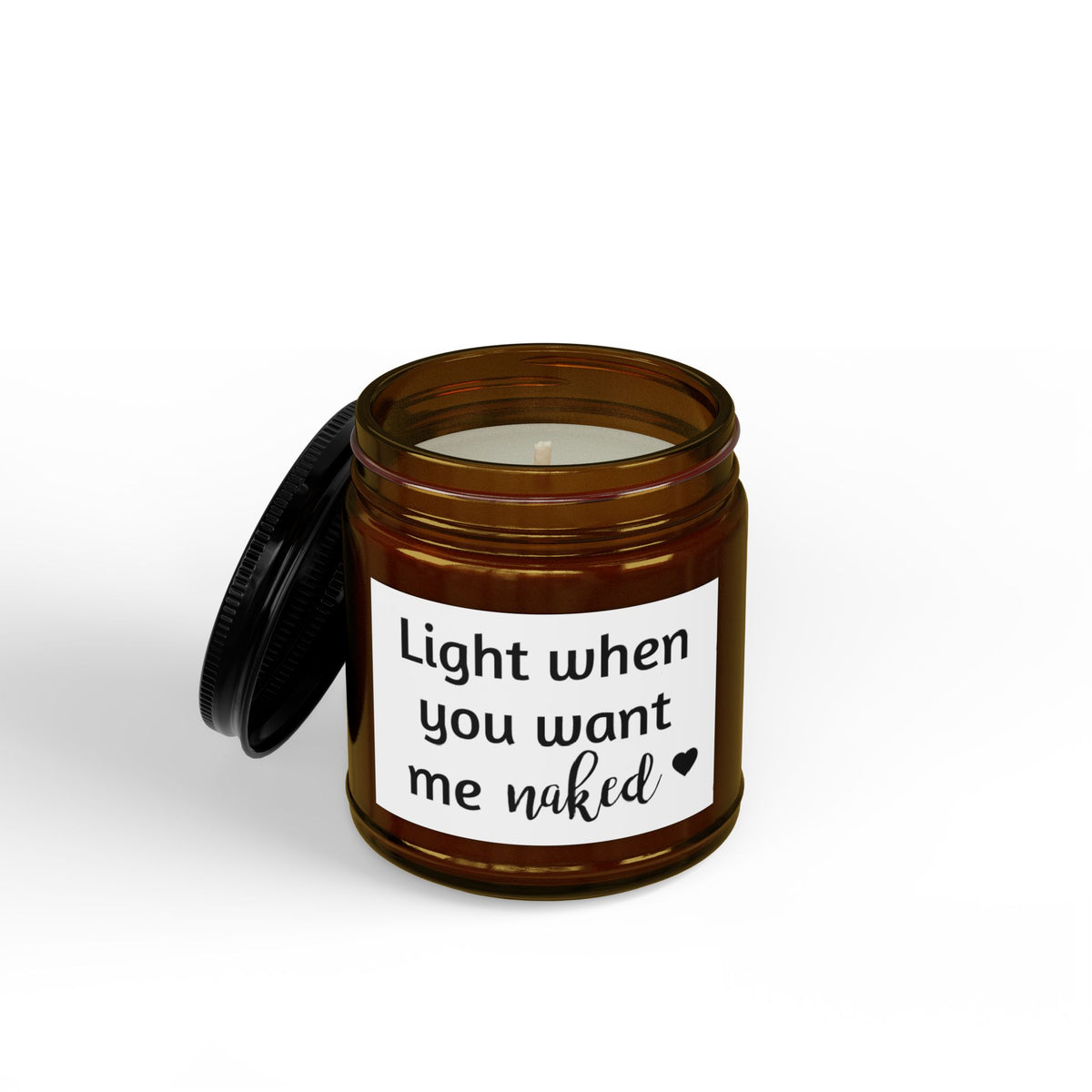 Scented Soy Candles with Black Lid, (4 and 9oz)